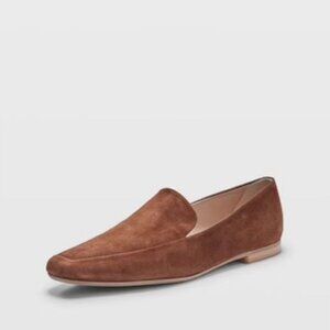 Club Monaco Caramel Suede Loafer Flats Women's Size US 8 / IT 38 Sofii